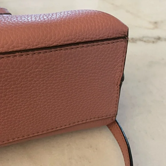 Gucci Bamboo Daily Dusty Rose Blush Pink Leather Satchel - Picture 4 of 16